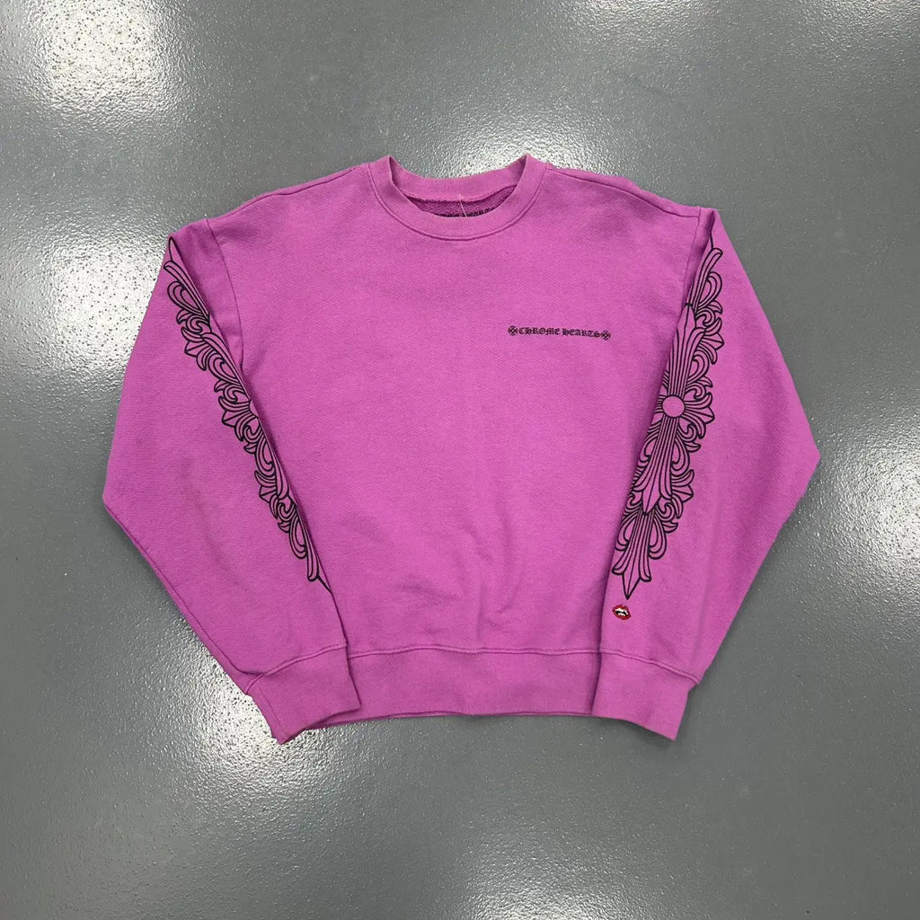 Pink chrome hearts crew neck - Private property 