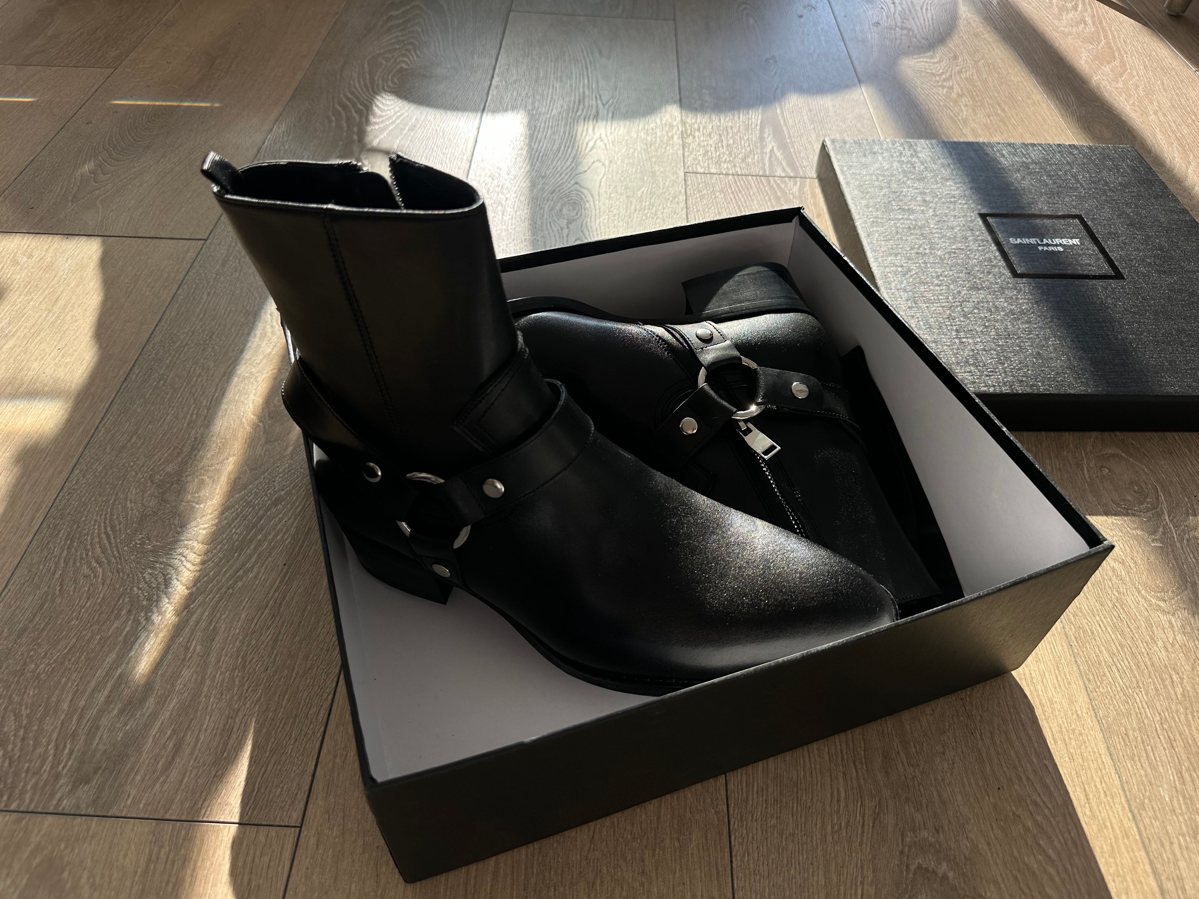 Saint Laurent Wyatt Harness Boots