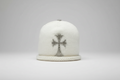 Archive white Chrome cross  beanie