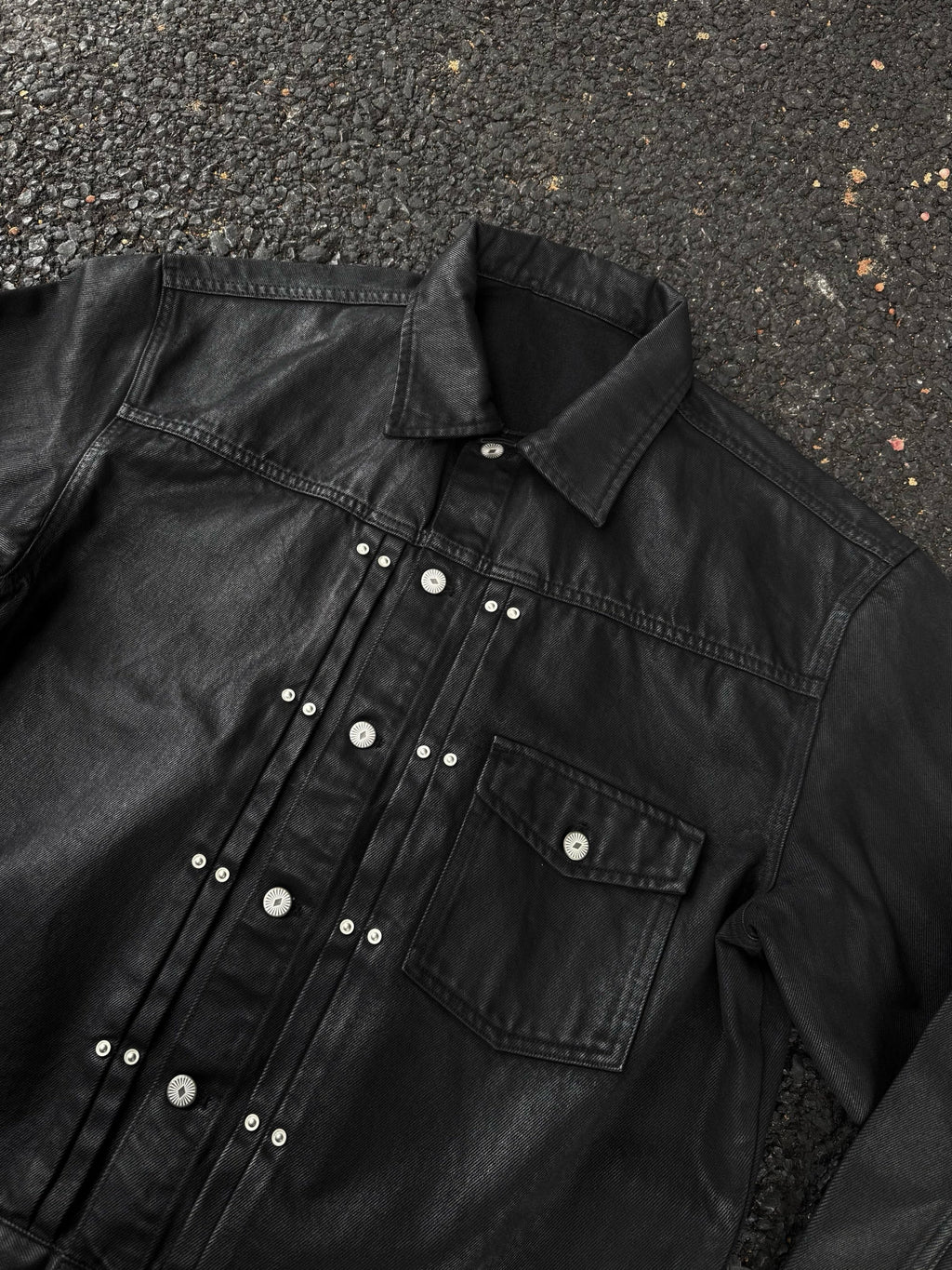 leather noir jacket - Private property 