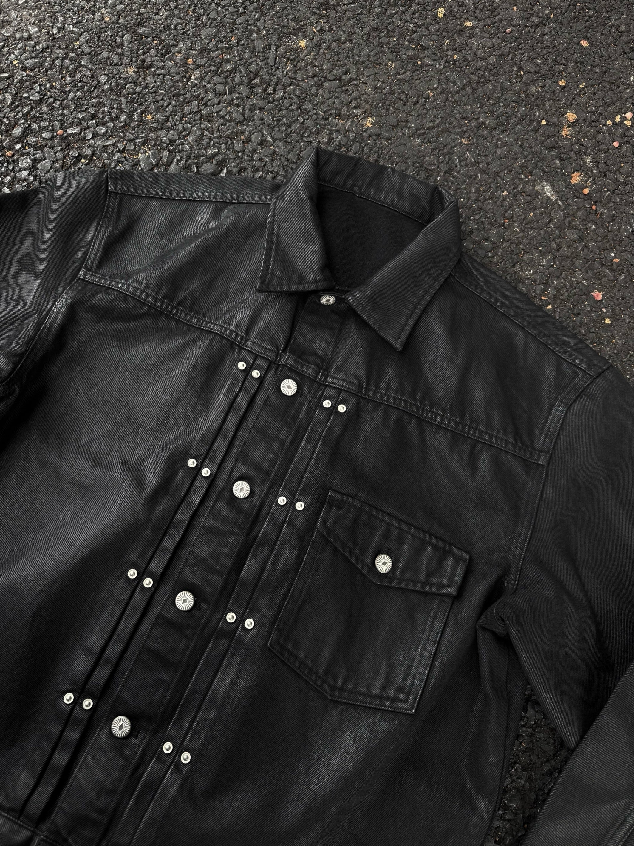 leather noir jacket - Private property 