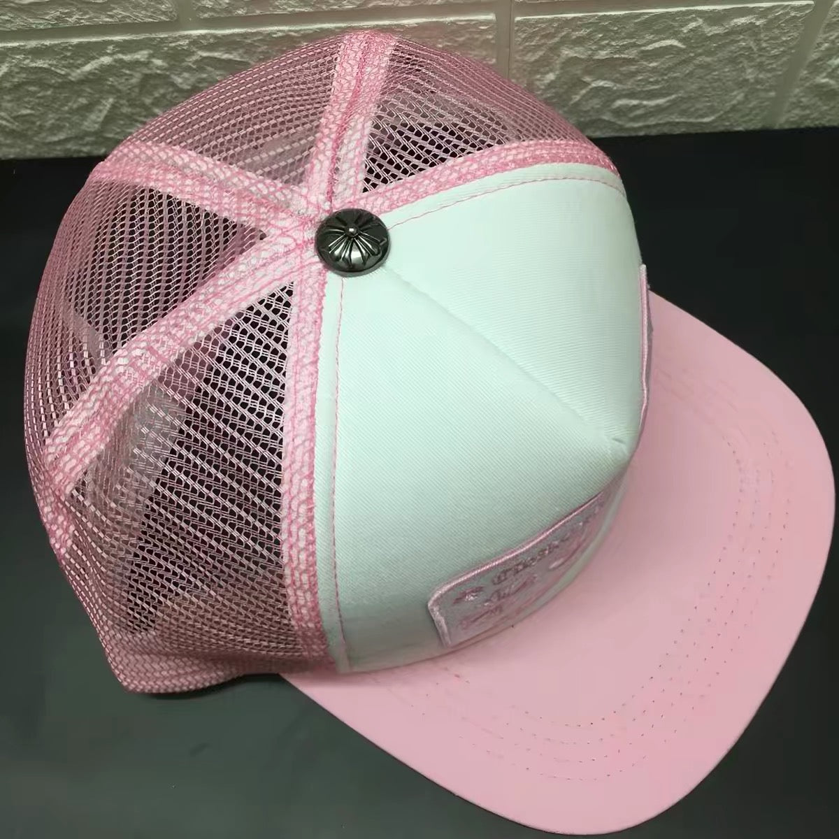 Chrome hearts cross pink hats