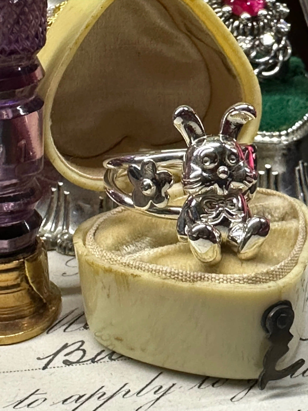 Heirloom Bunny Signet Ring - Private property 