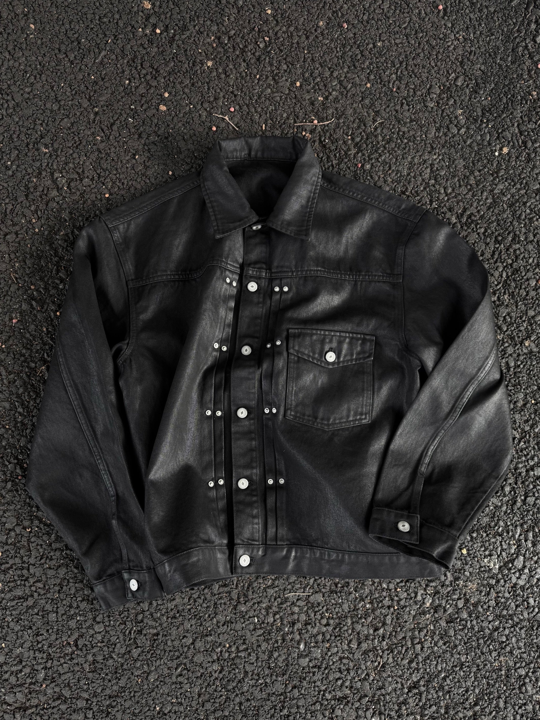 leather noir jacket - Private property 