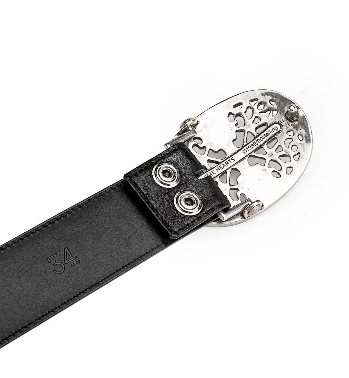 Classic Chrome hearts oval belt