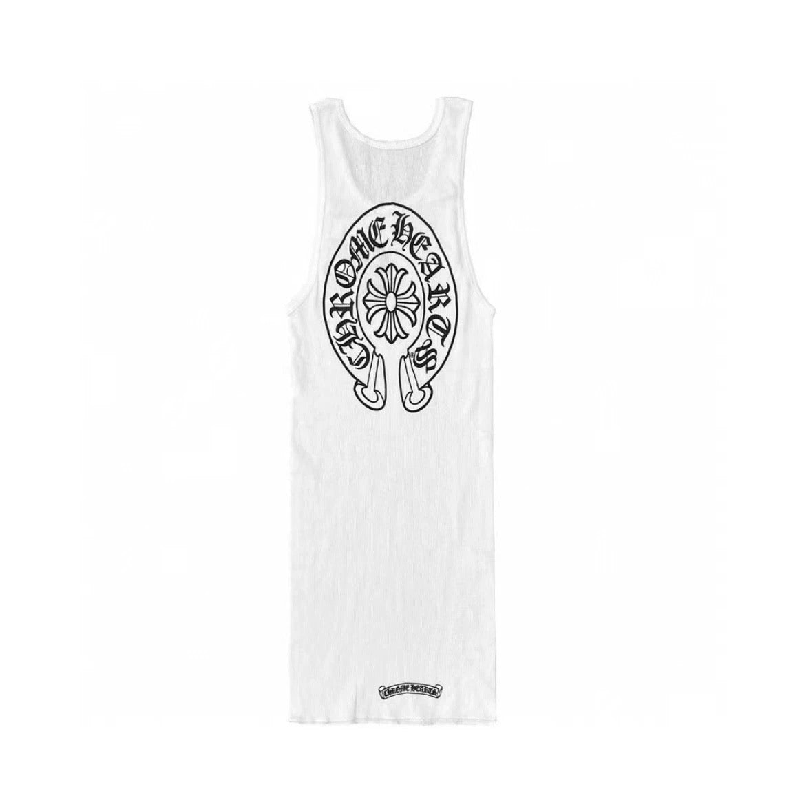 Chrome White " I love you " tank vest top