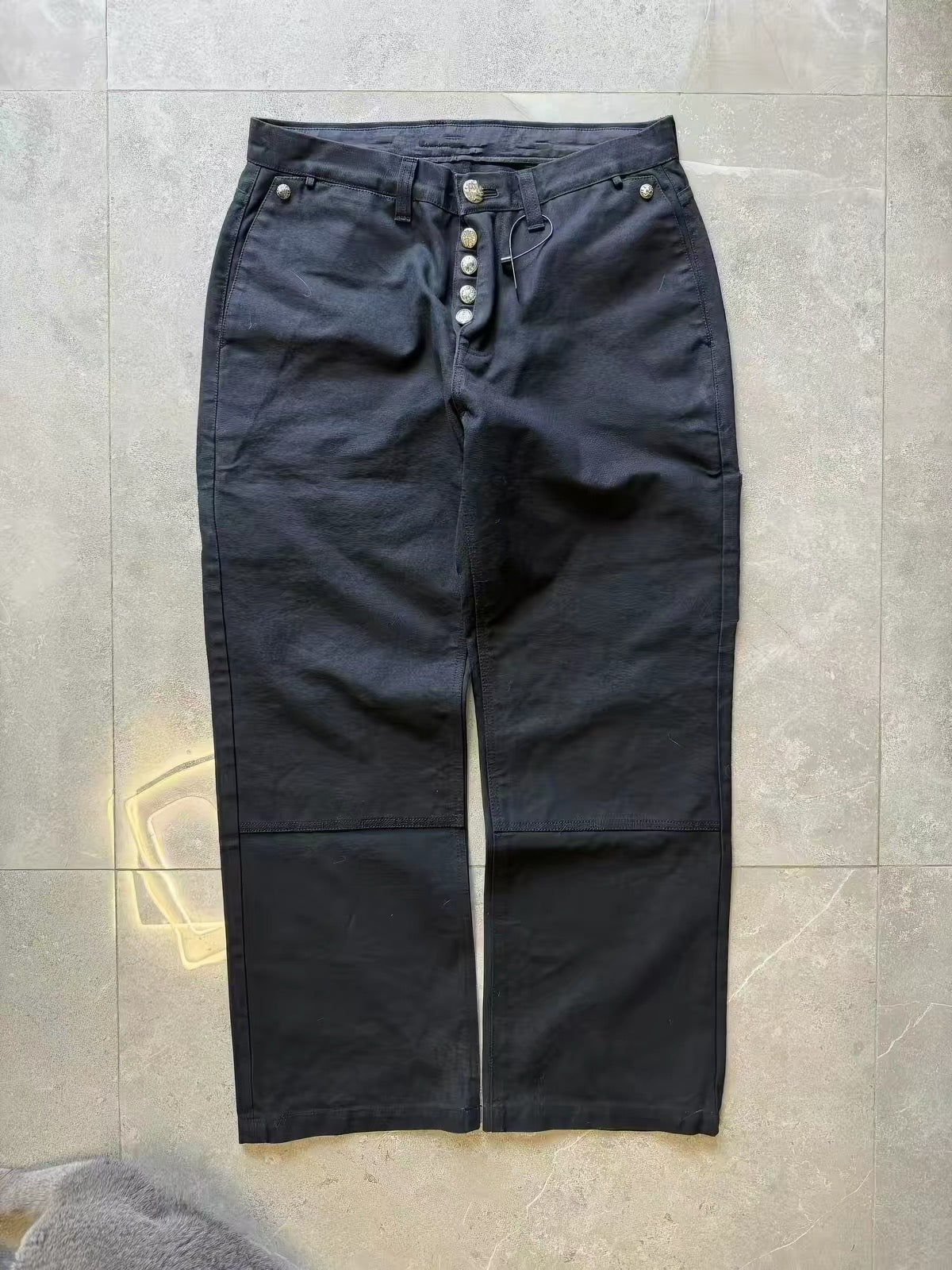 Chrome hearts cross patches carpenter pants