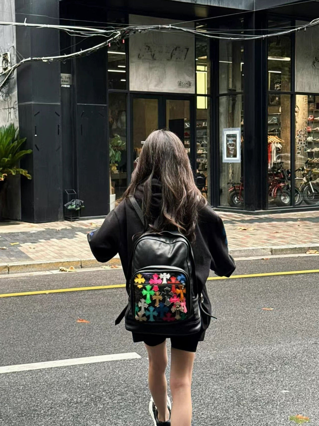 Leather chrome bag - Private property 
