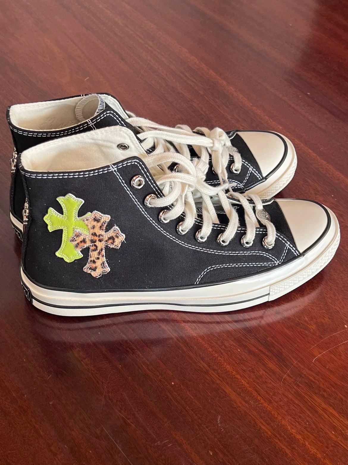 Neon Relic Chrome Cross Canvas Sneakers - Private property 