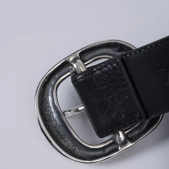 chrome hearts  Leather ‘Gunslinger's .925 Silver Belt