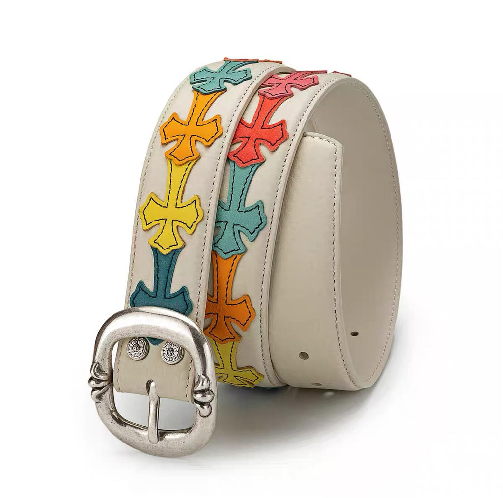 chrome hearts  Leather ‘Gunslinger's .925 Silver Belt