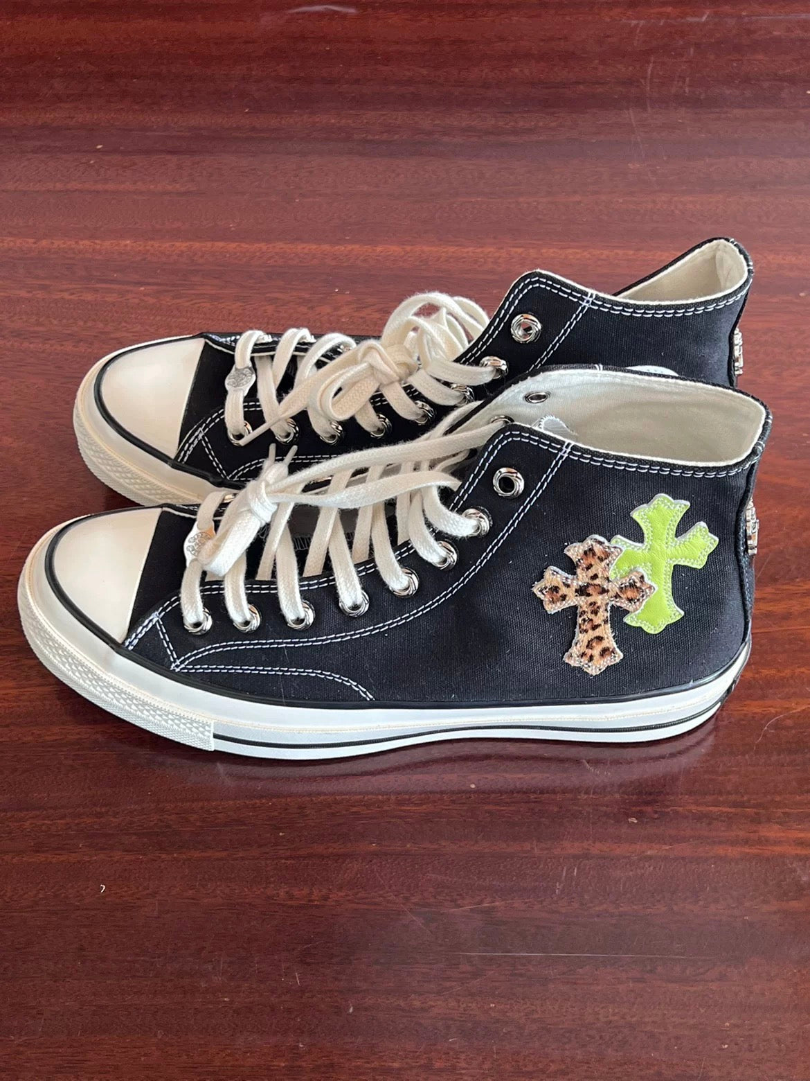 Neon Relic Chrome Cross Canvas Sneakers - Private property 