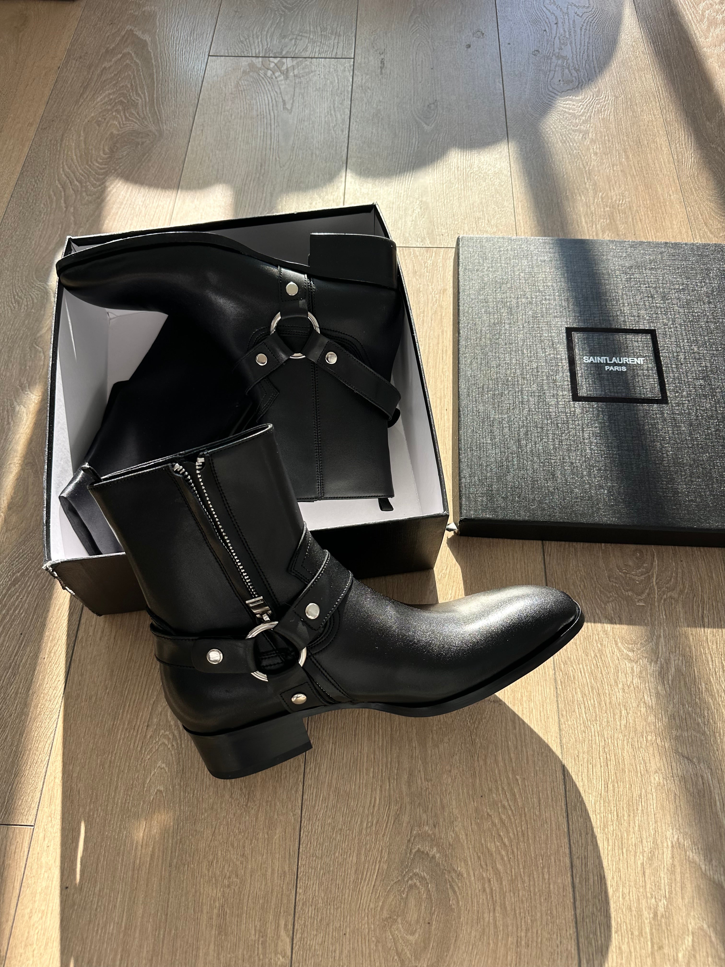 Saint Laurent Wyatt Harness Boots