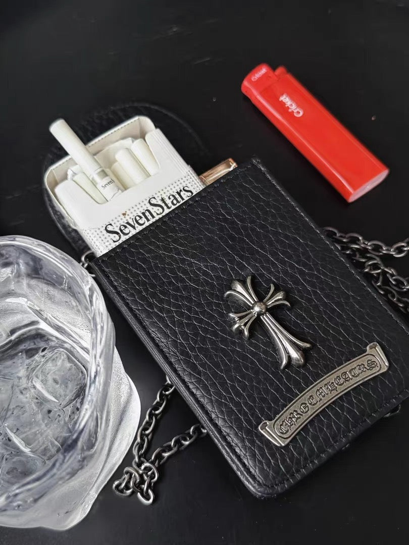 Chrome hearts cross wallet bag