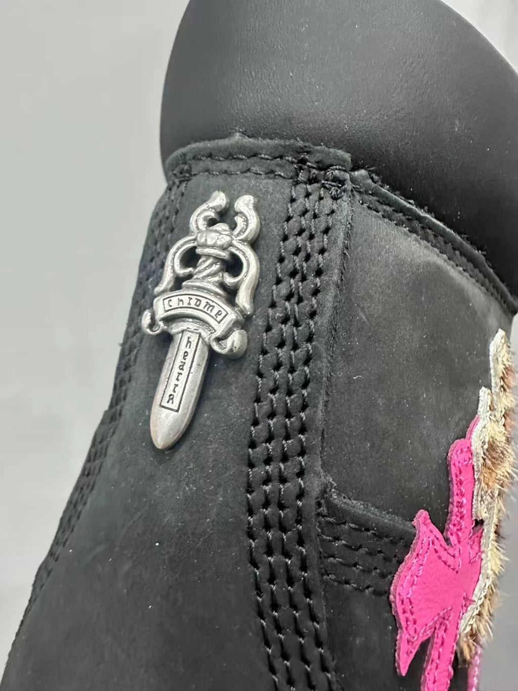 Black Ghost chrome hearts timberlands boots - Private property 