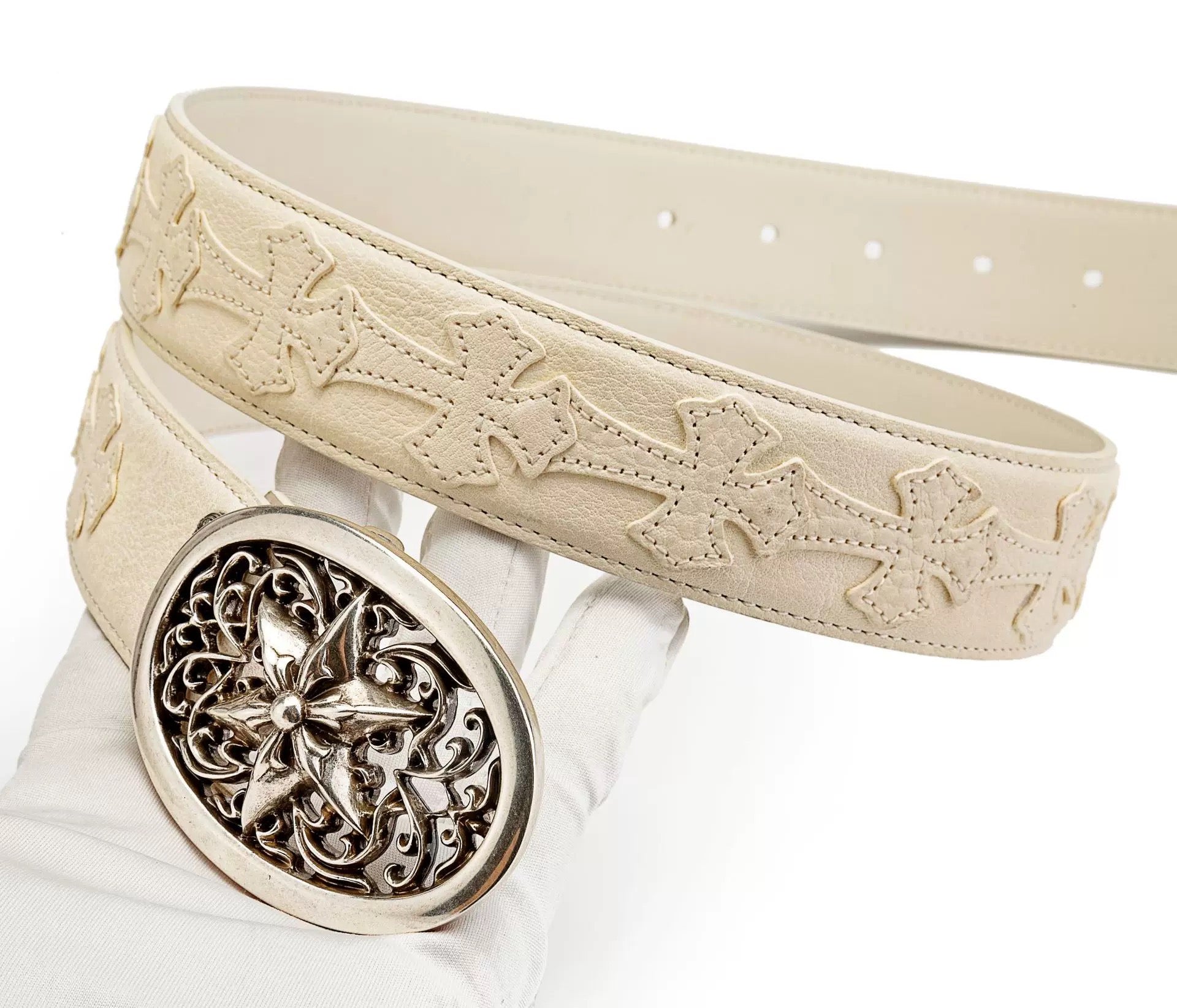 Chrome hearts oval star belt