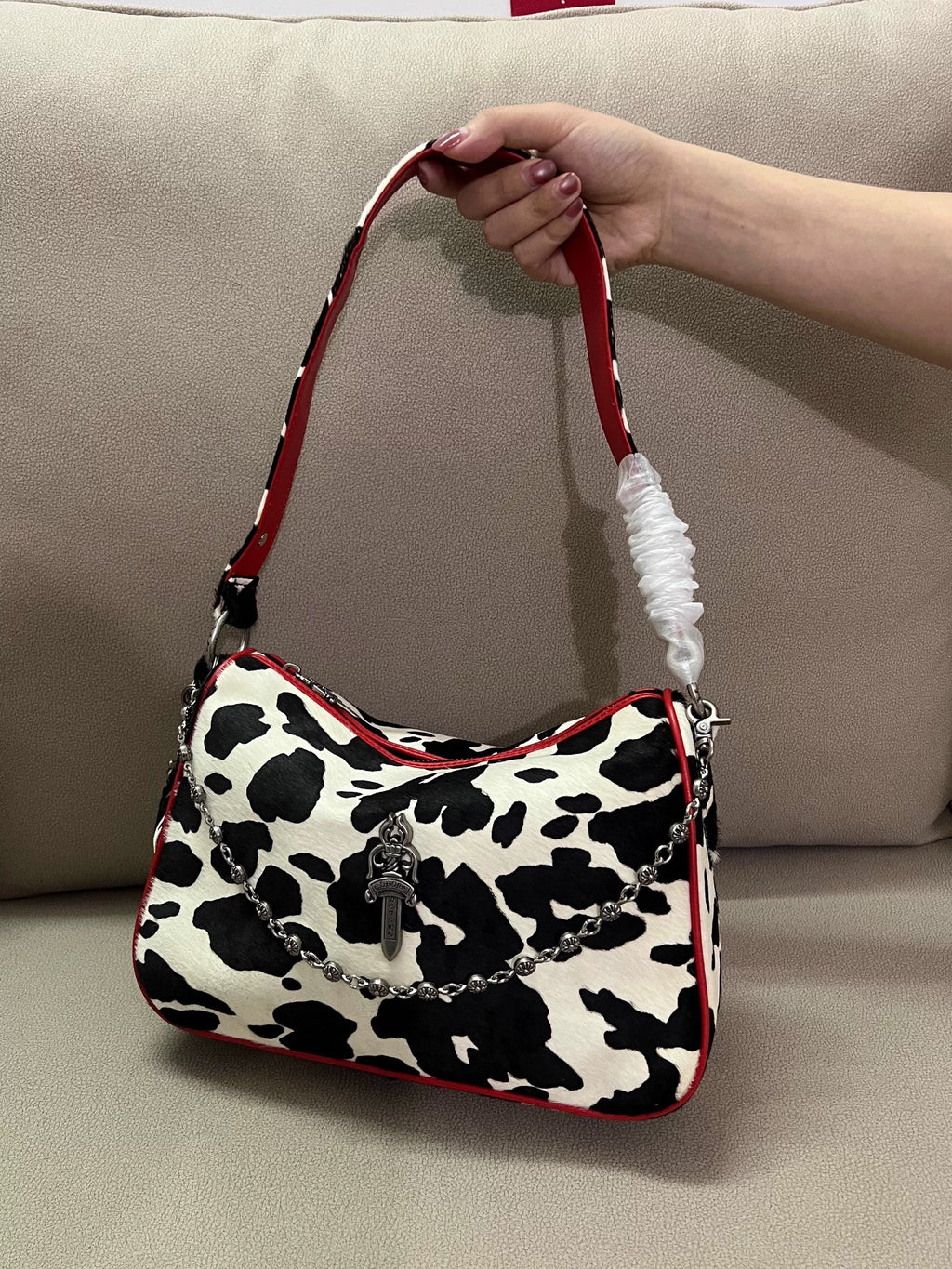 chrome cowhide bag - Private property 