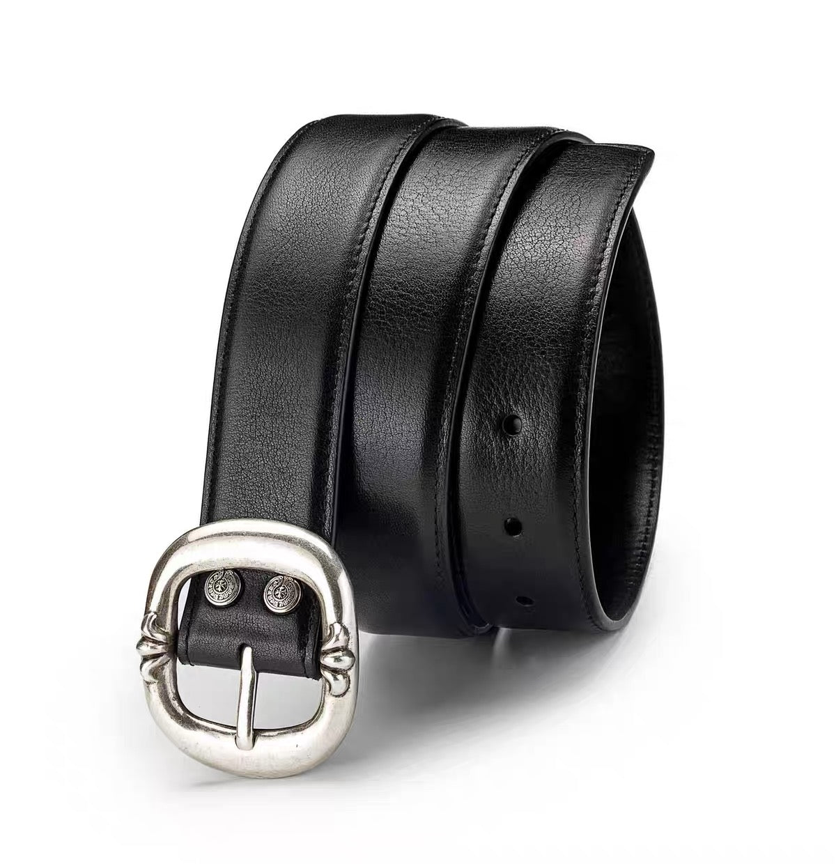 chrome hearts  Leather ‘Gunslinger's .925 Silver Belt