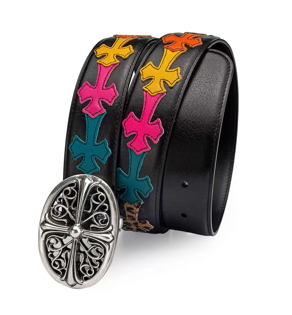 Classic Chrome hearts oval belt
