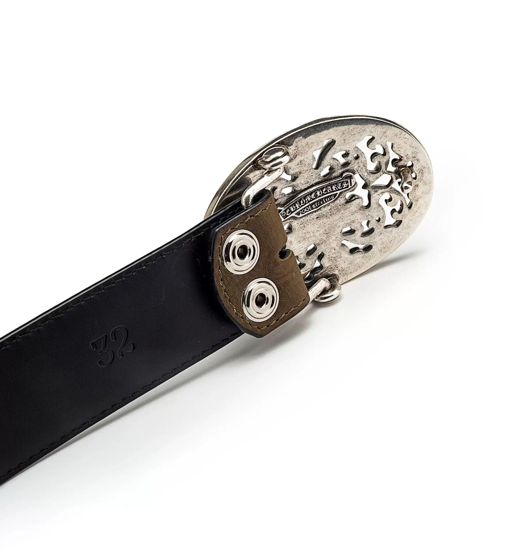 Chrome hearts oval star belt