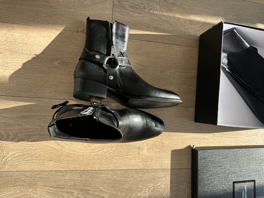 Saint Laurent Wyatt Harness Boots