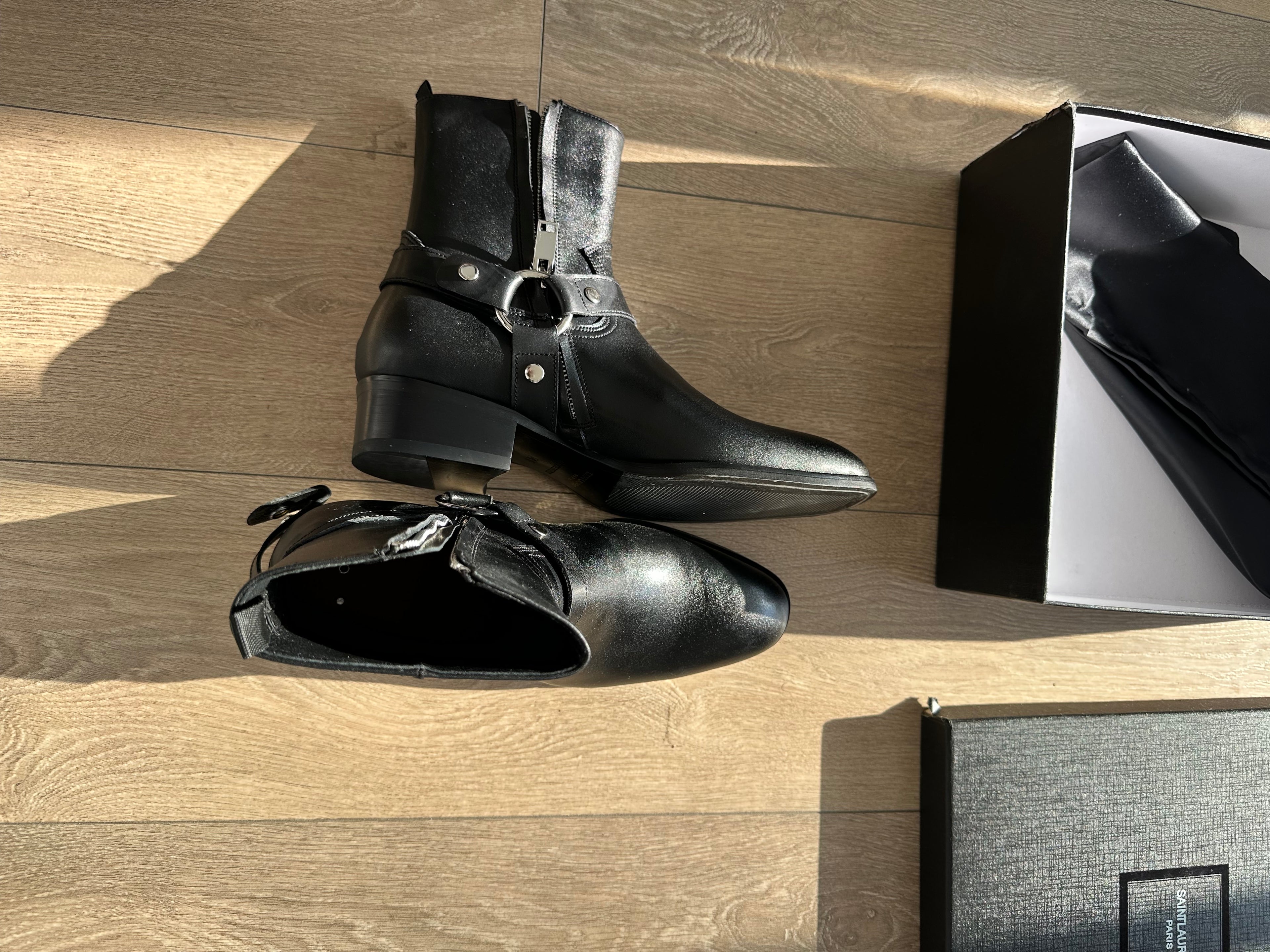 Saint Laurent Wyatt Harness Boots