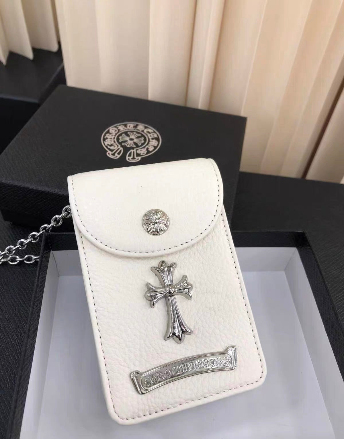 Chrome hearts cross wallet bag