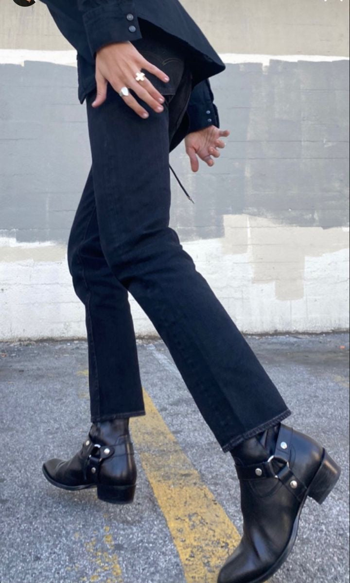 Saint Laurent Wyatt Harness Boots