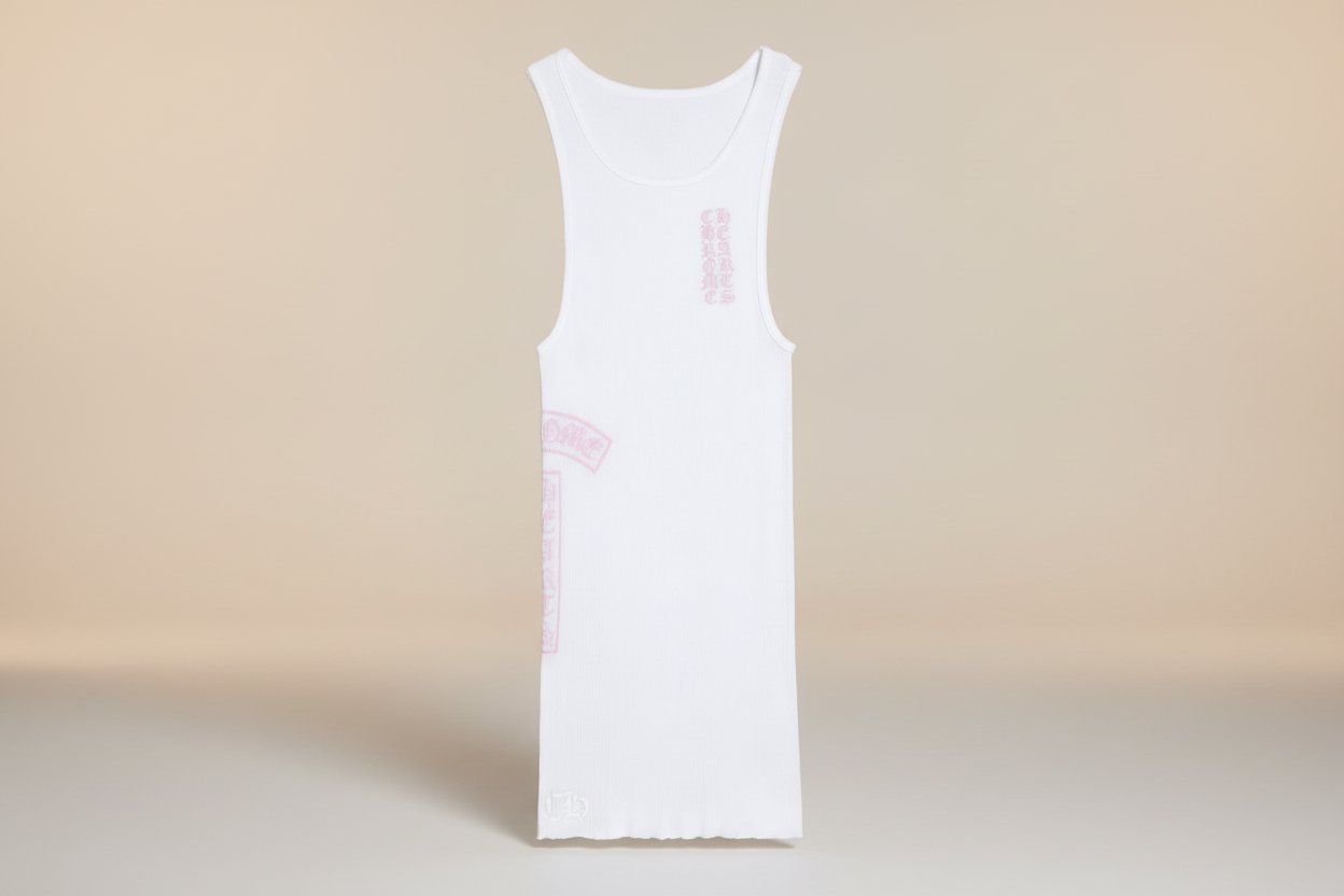 white tank vest top