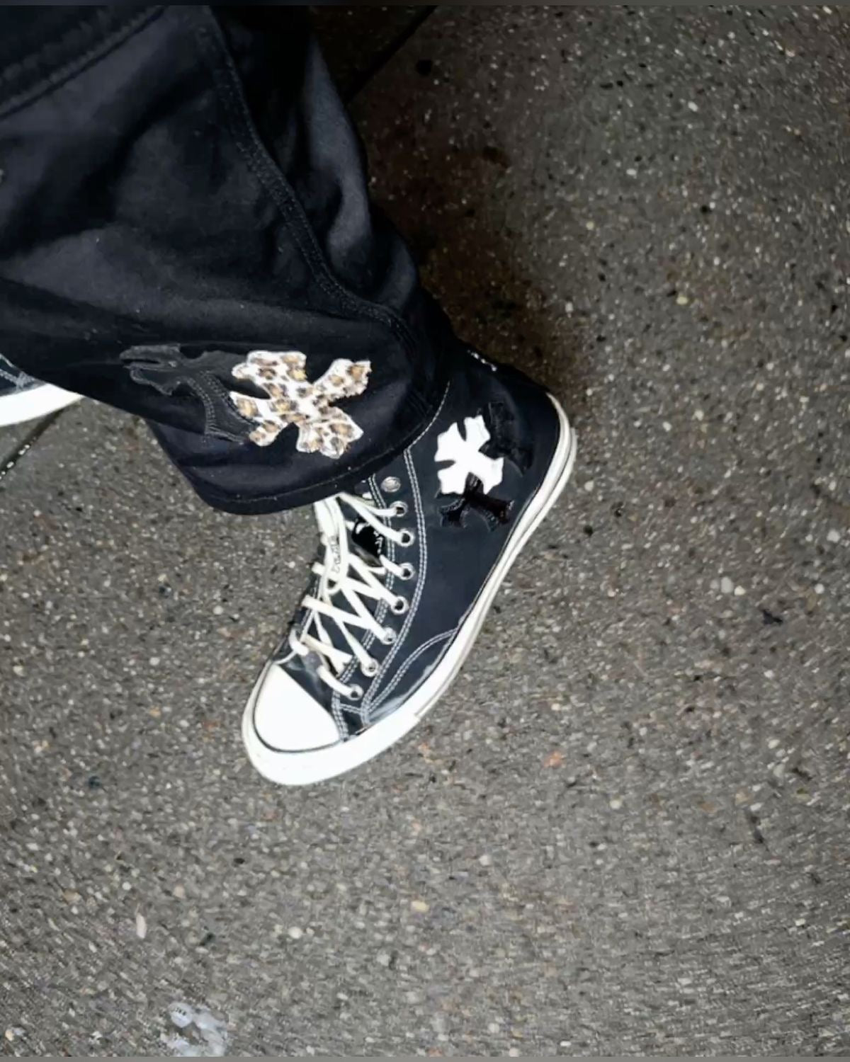 Neon Chrome Cross  Sneakers - Private property 