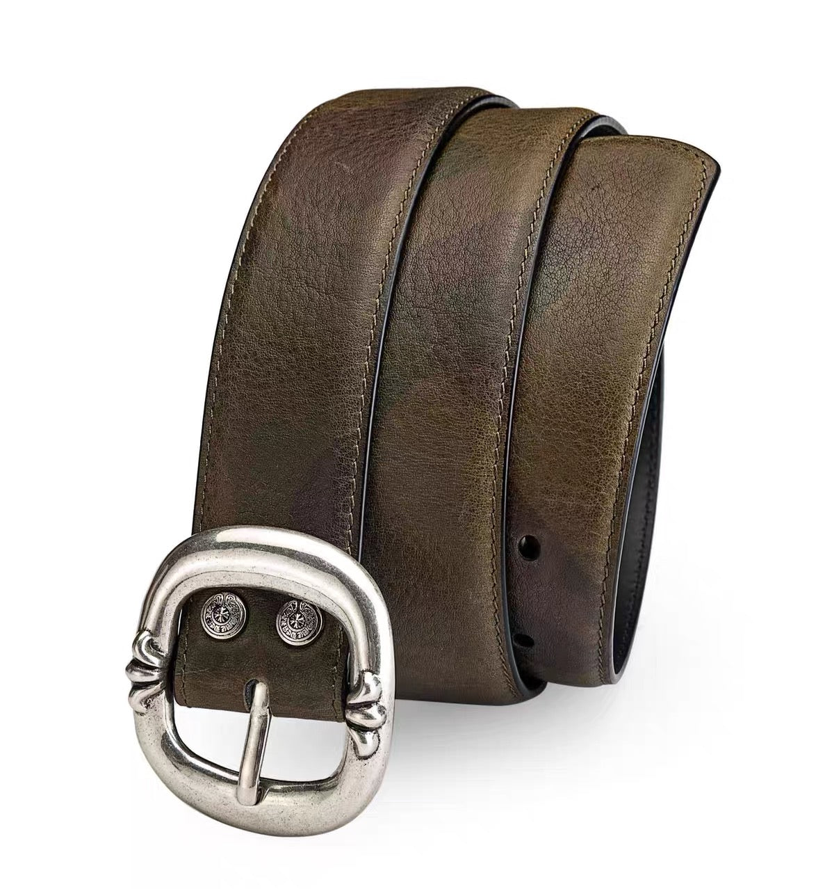 chrome hearts  Leather ‘Gunslinger's .925 Silver Belt