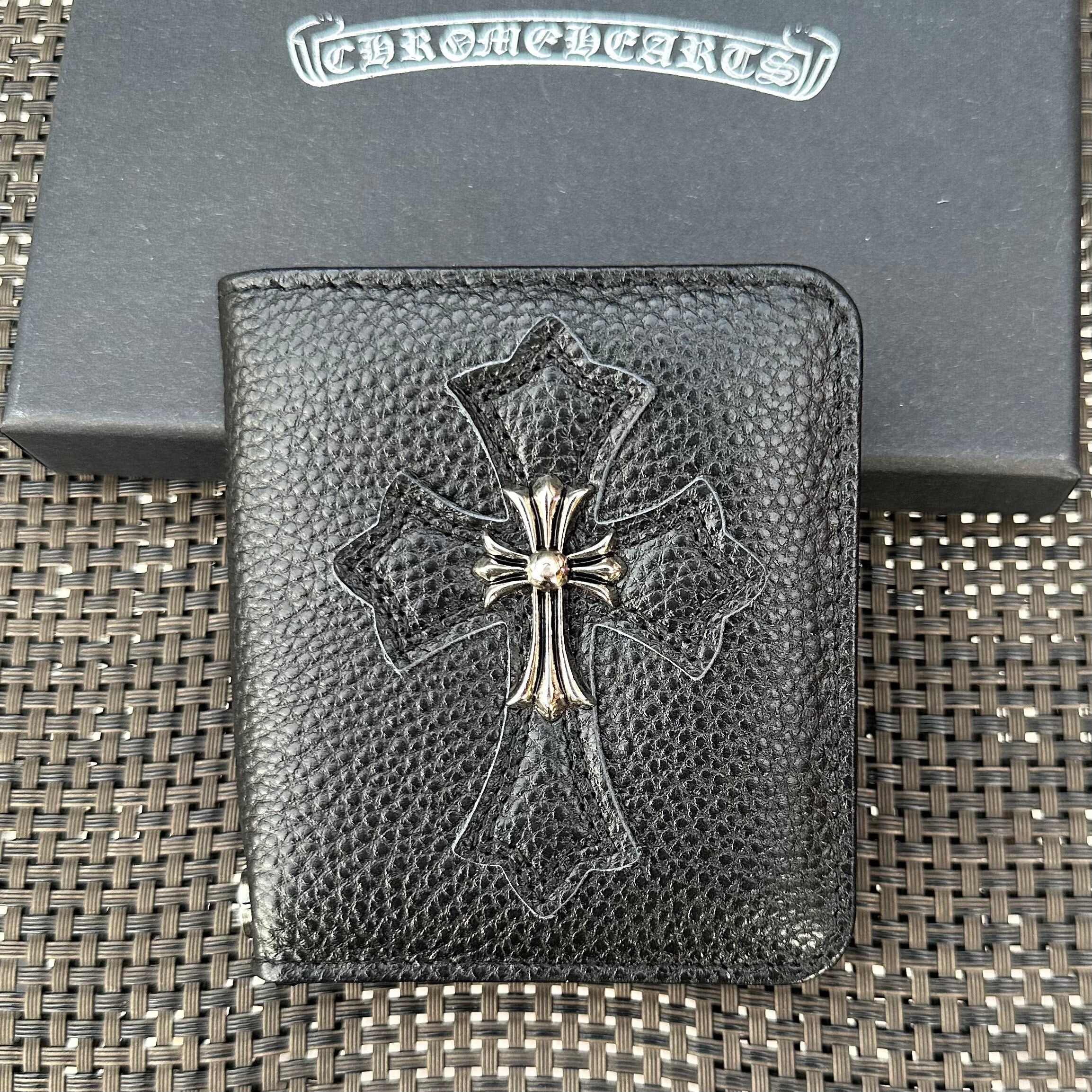 Black sterling Chrome wallet bag