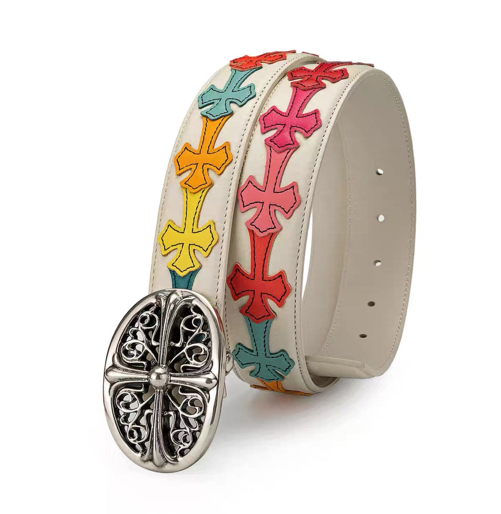Classic Chrome hearts oval belt