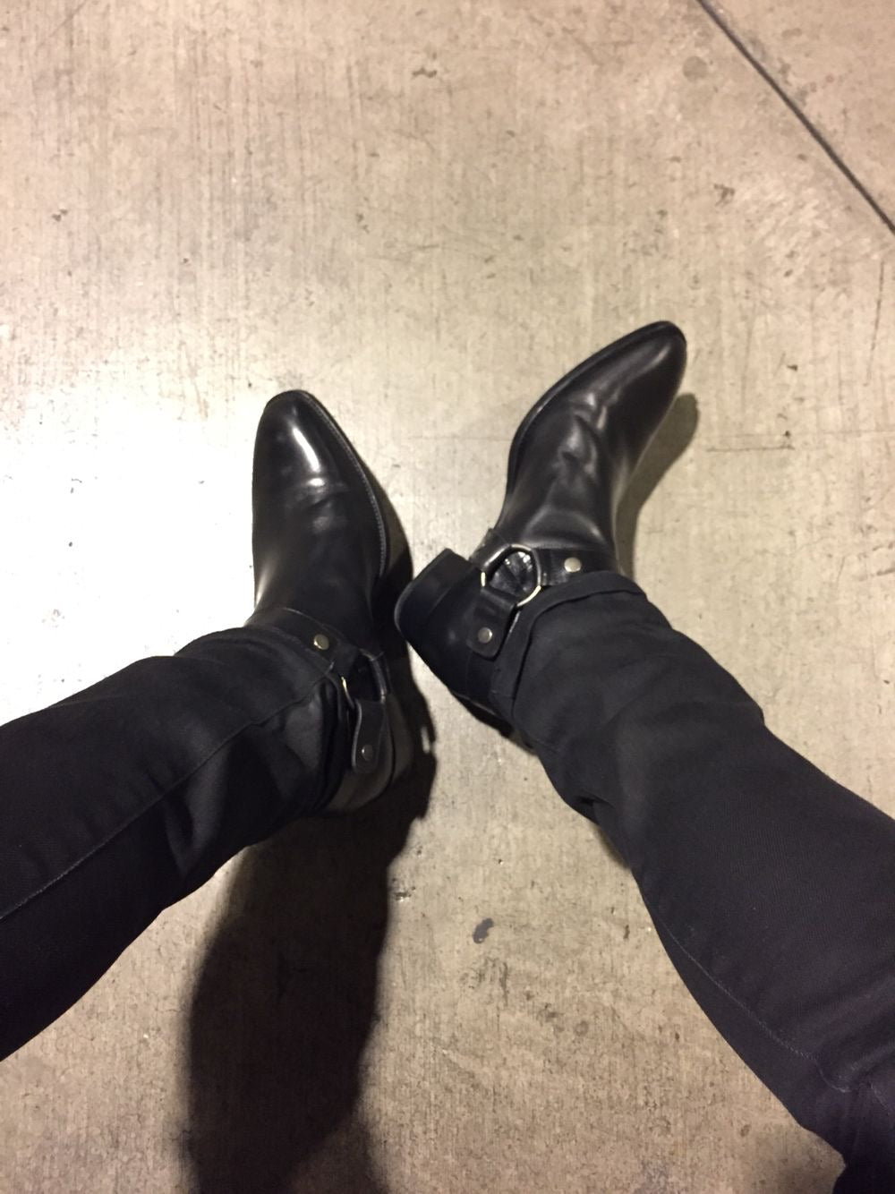 Saint Laurent Wyatt Harness Boots