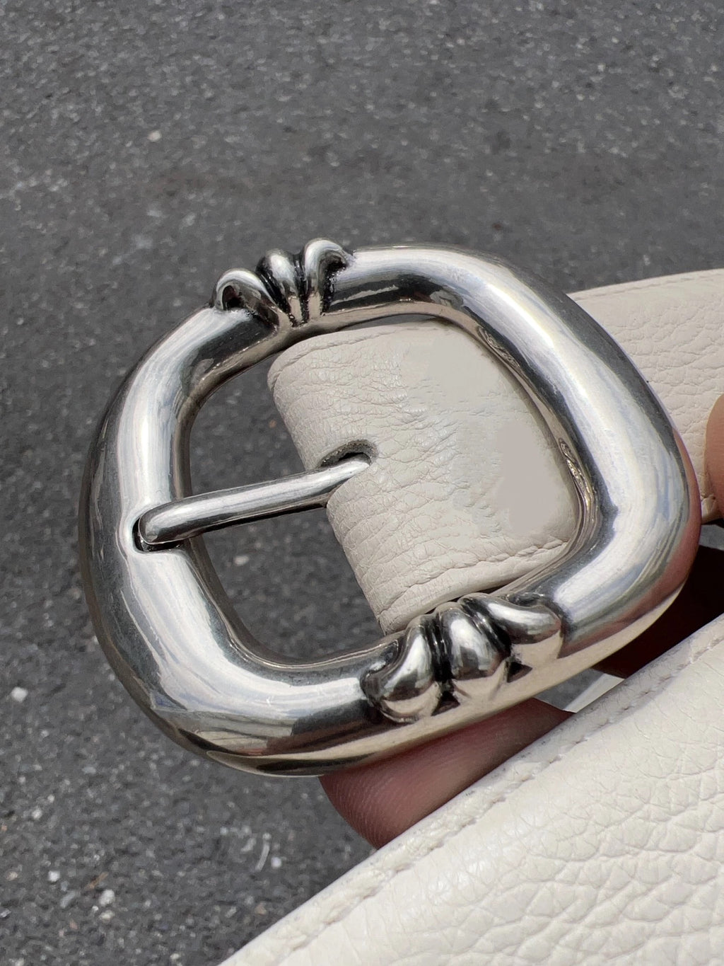 chrome hearts  Leather ‘Gunslinger's .925 Silver Belt