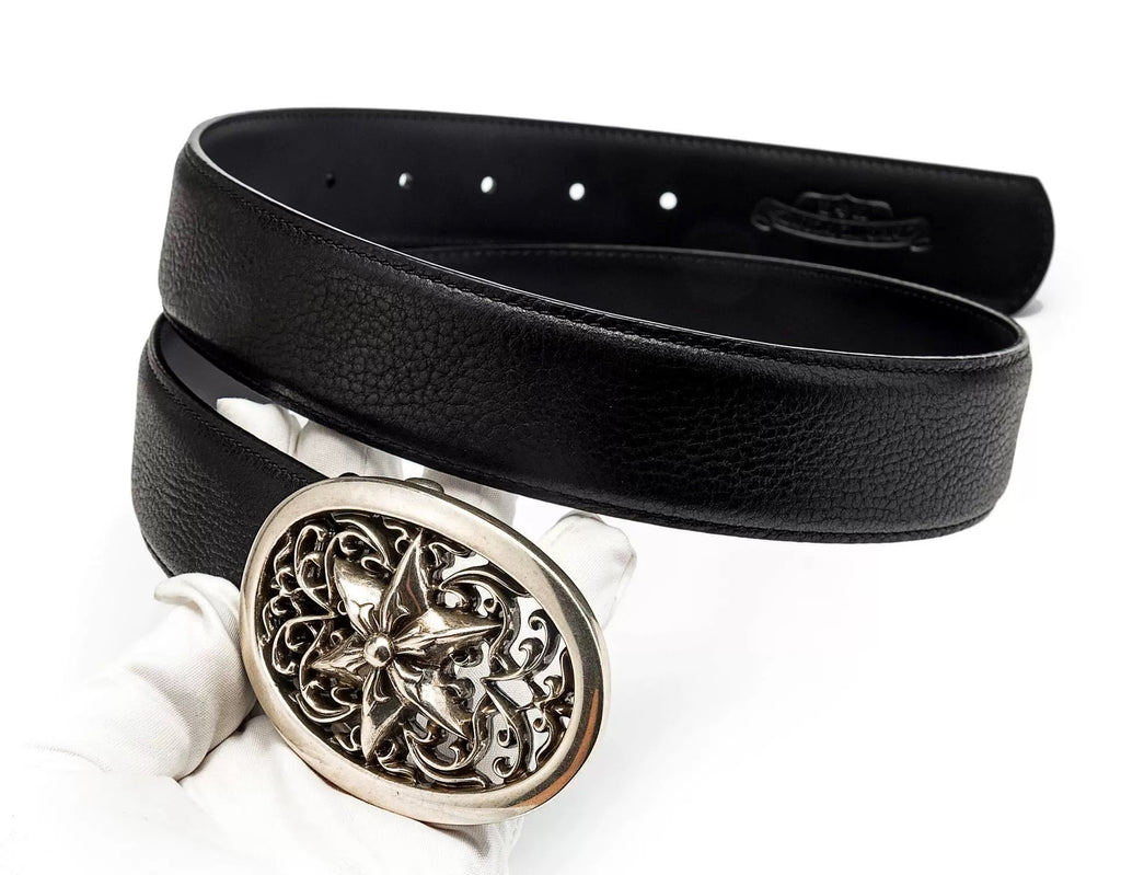 Chrome hearts oval star belt