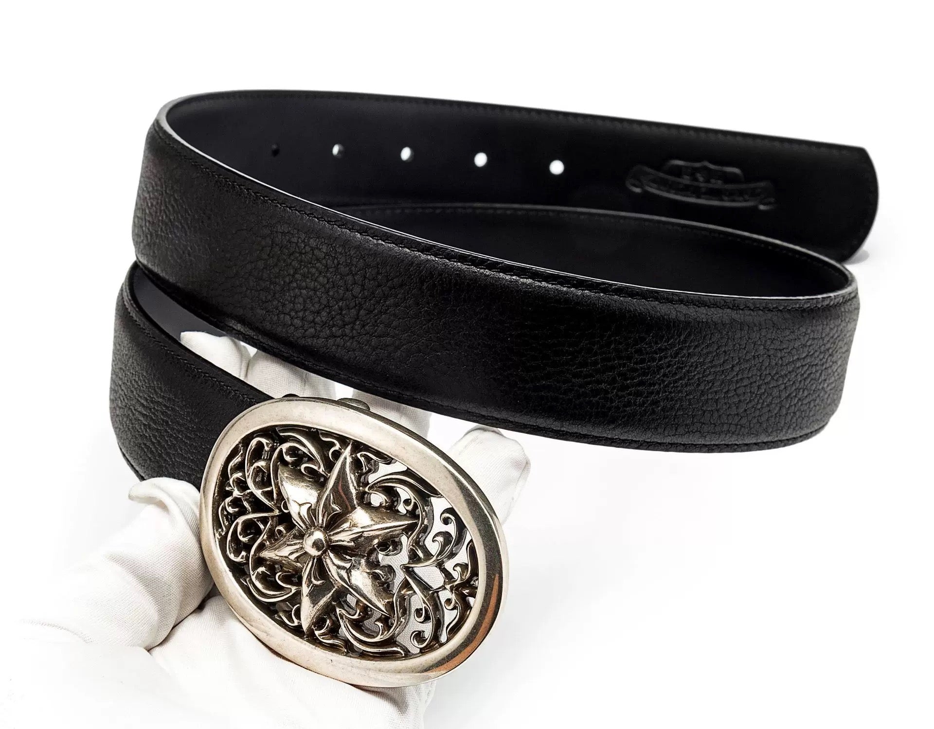 Chrome hearts oval star belt