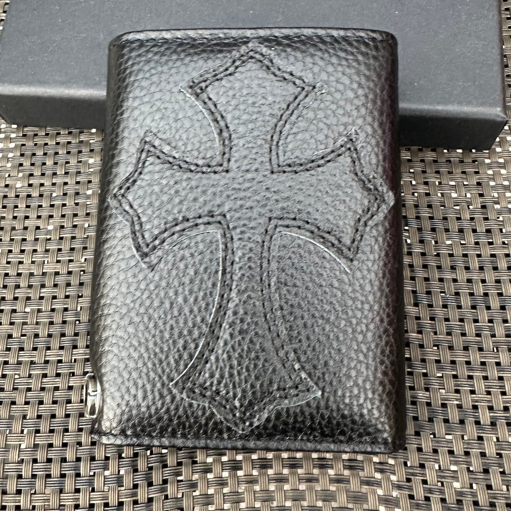 Chrome hearts multi colour cross long wallet bag
