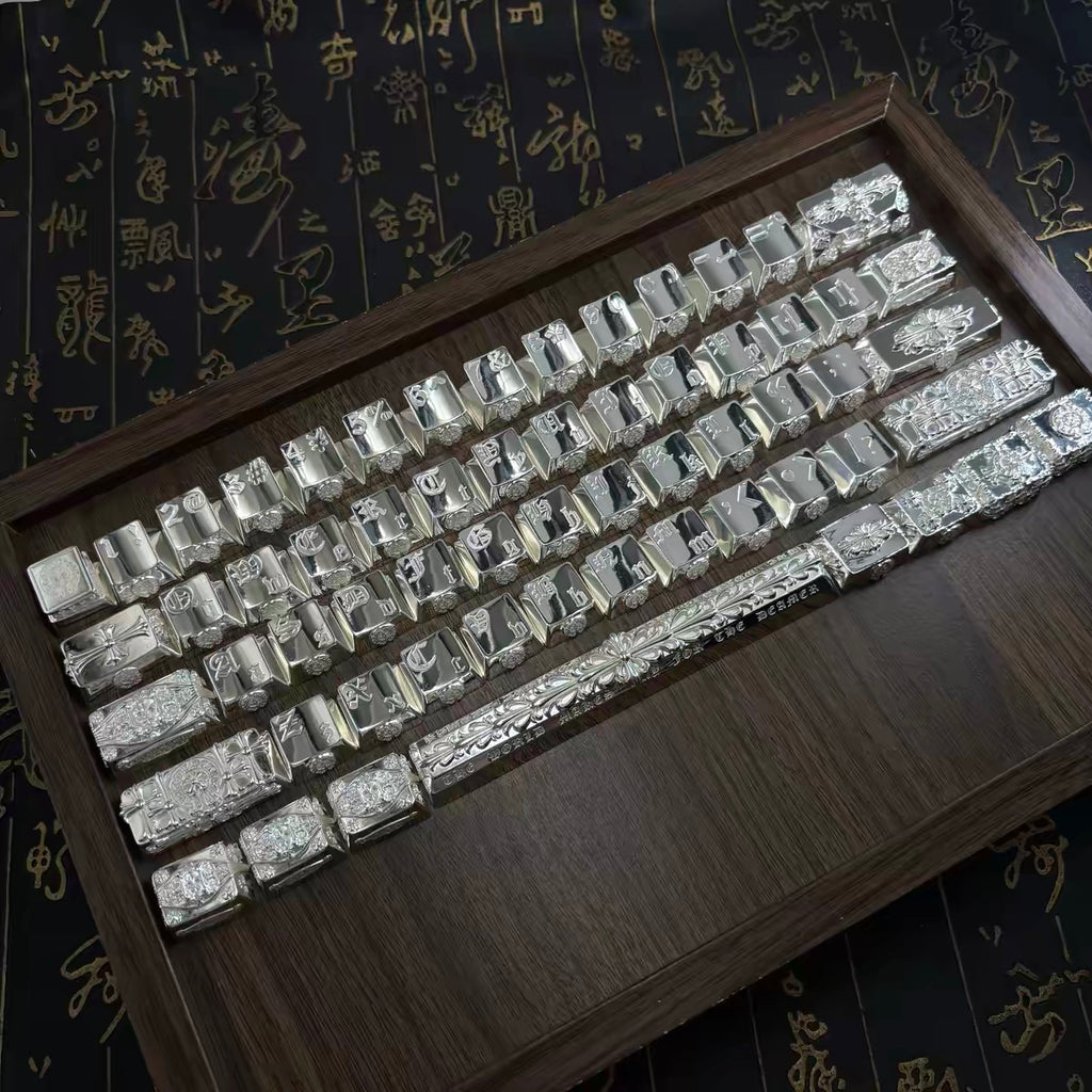 Chrome hearts silver chrome keyboard