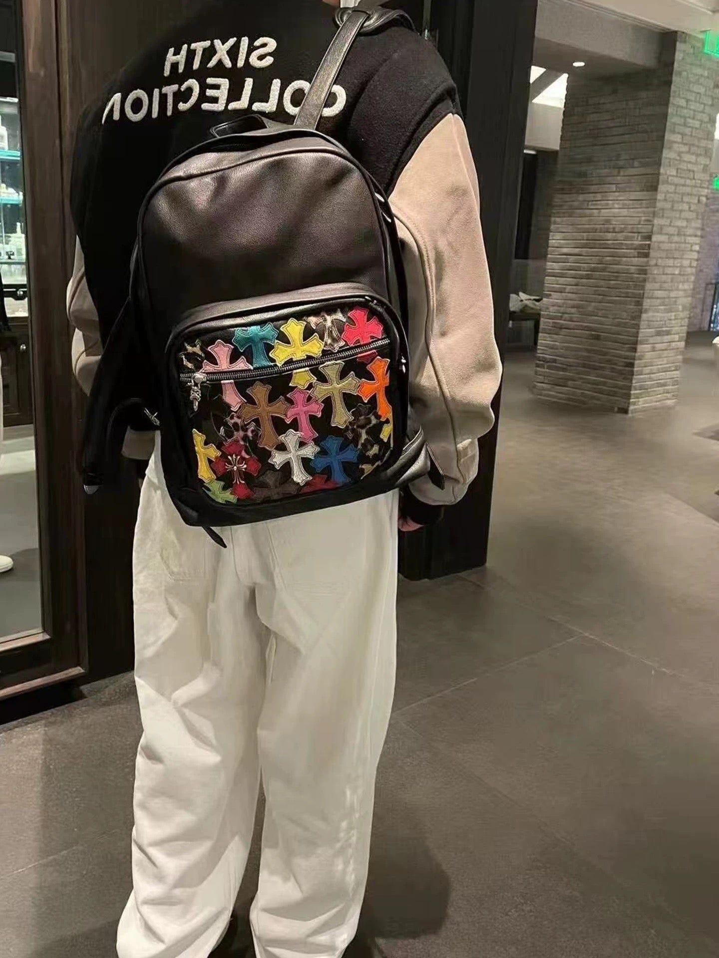 Leather chrome bag - Private property 