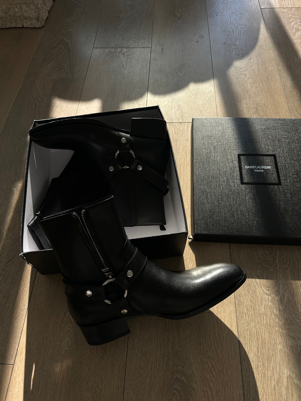 Saint Laurent Wyatt Harness Boots