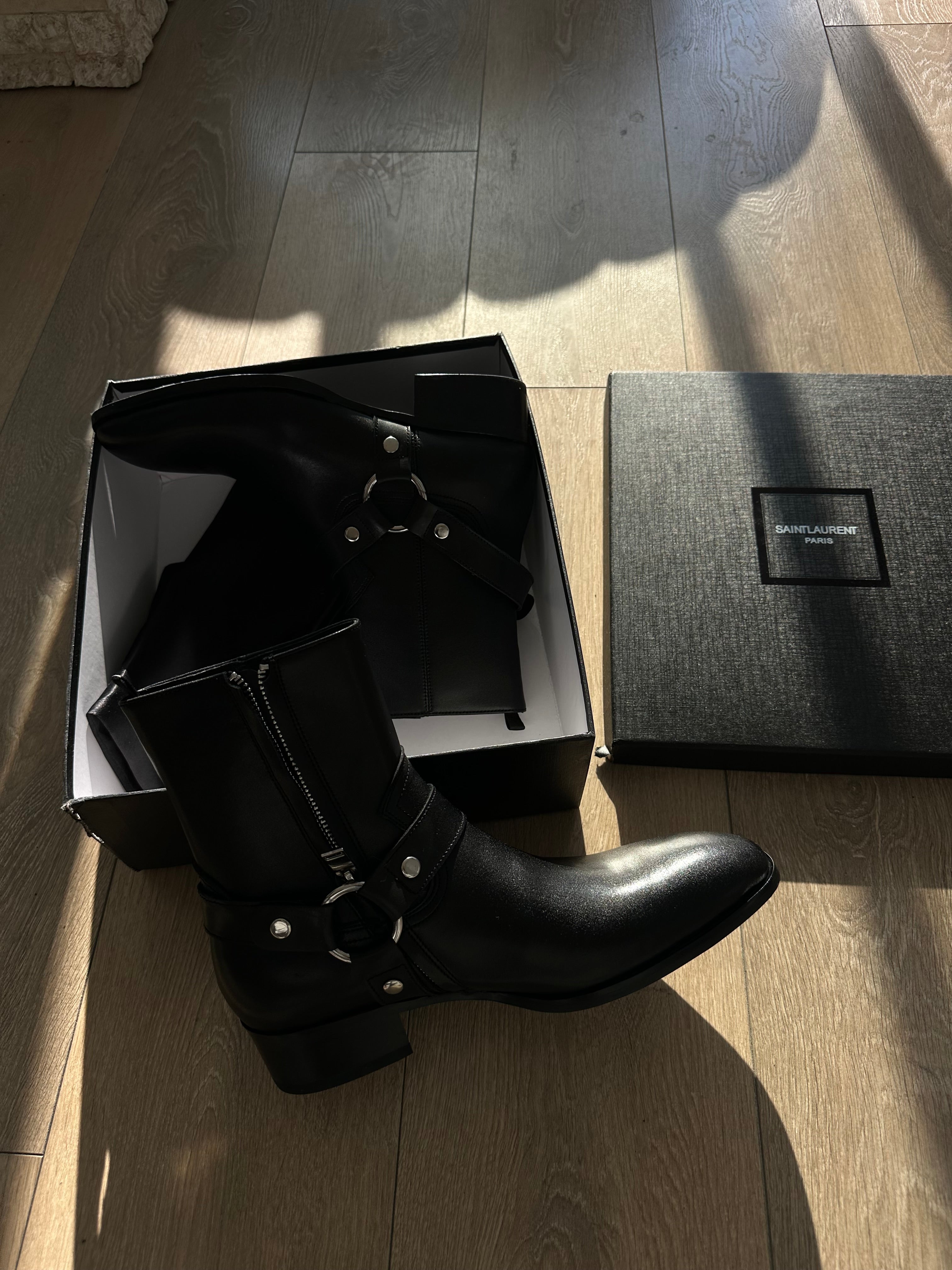 Saint Laurent Wyatt Harness Boots