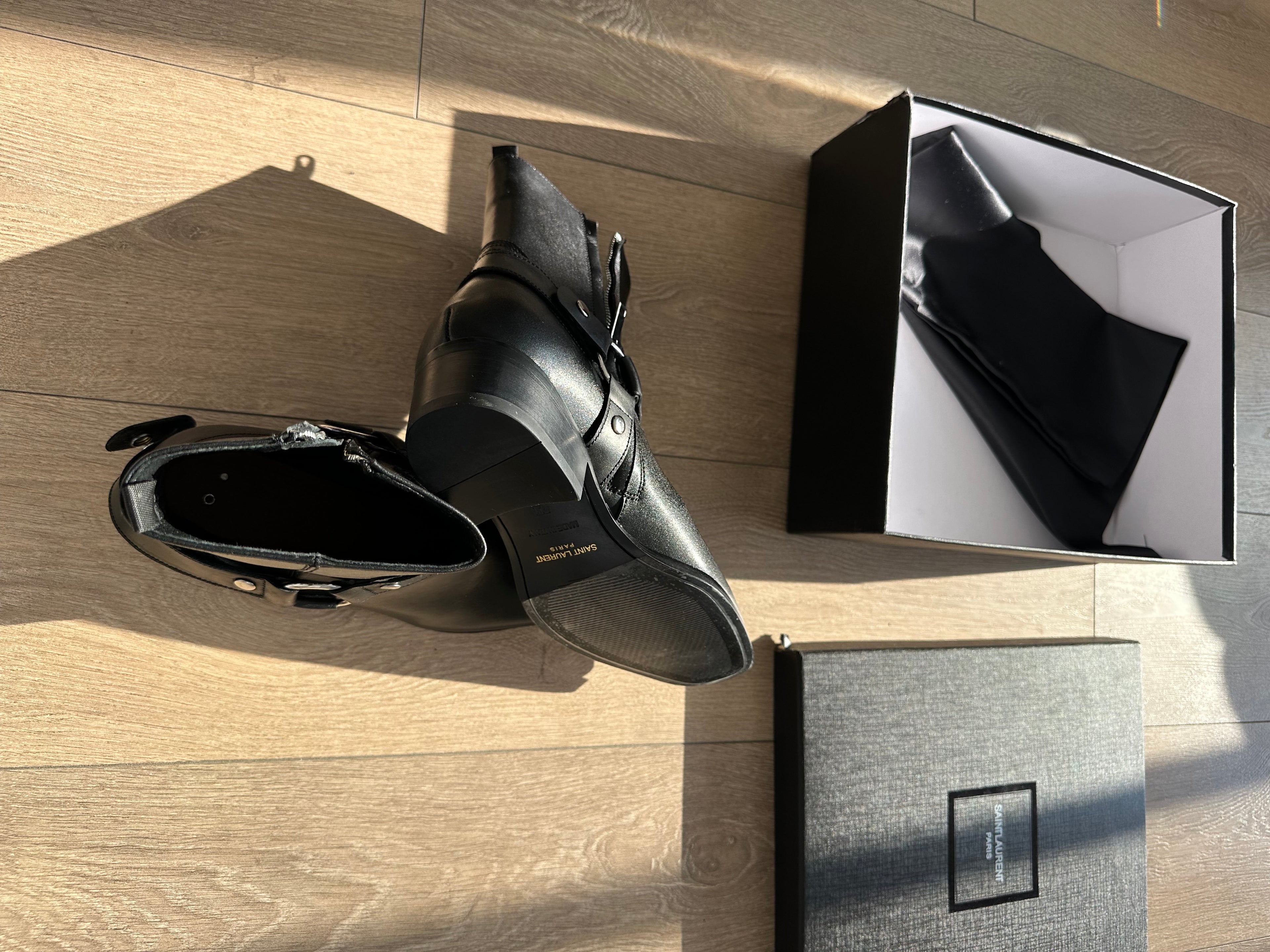Saint Laurent Wyatt Harness Boots