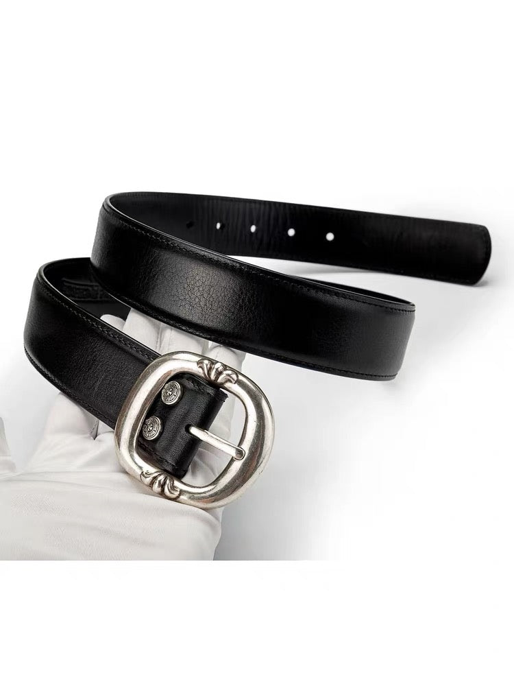 chrome hearts  Leather ‘Gunslinger's .925 Silver Belt