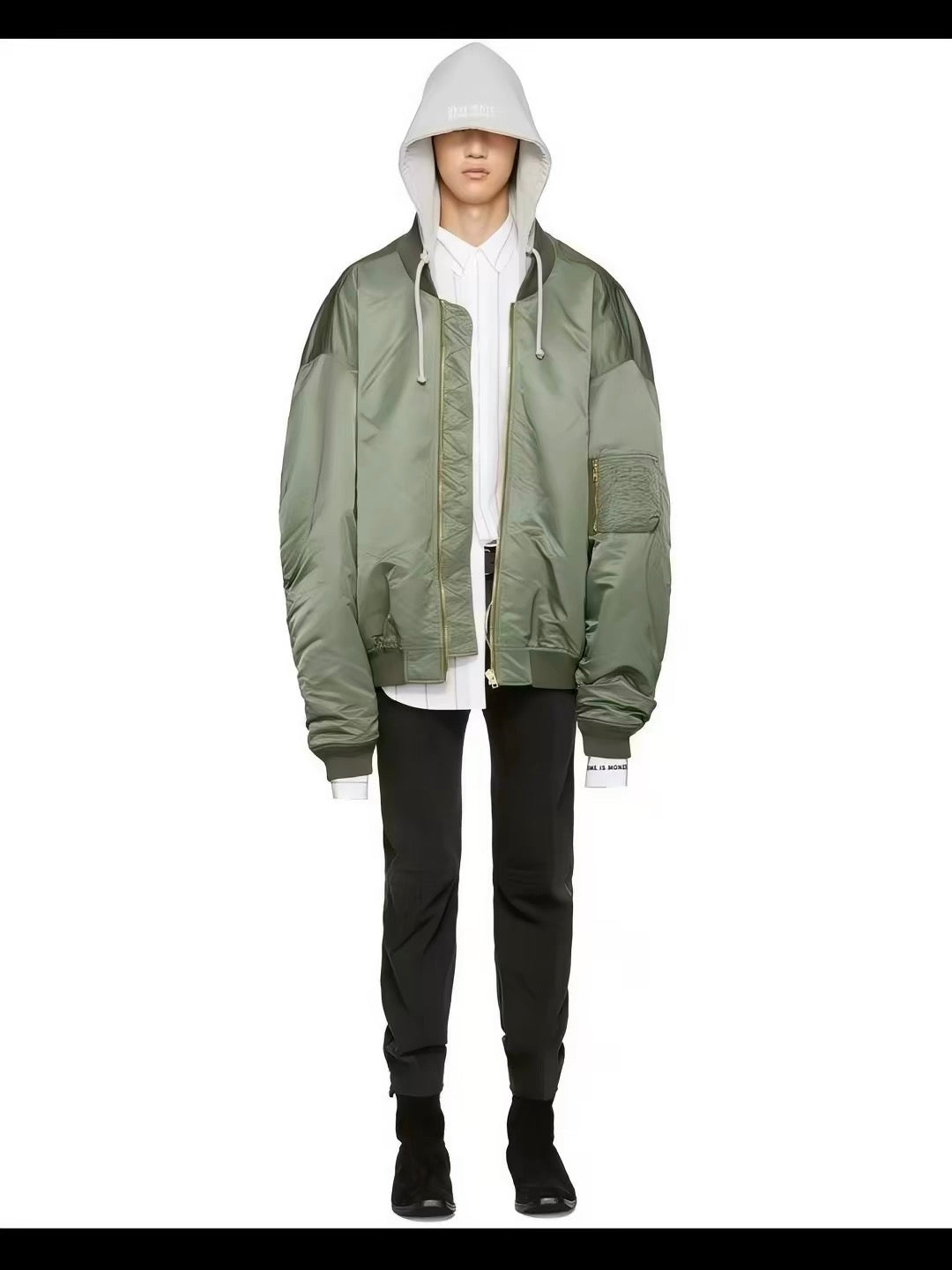 Vetements x Alpha Industries green  Bomber Hoodie