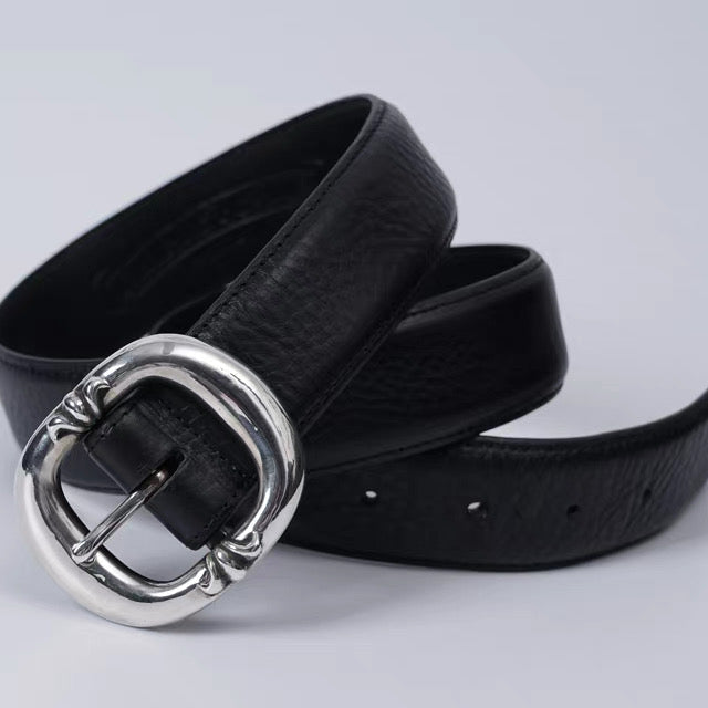 chrome hearts  Leather ‘Gunslinger's .925 Silver Belt