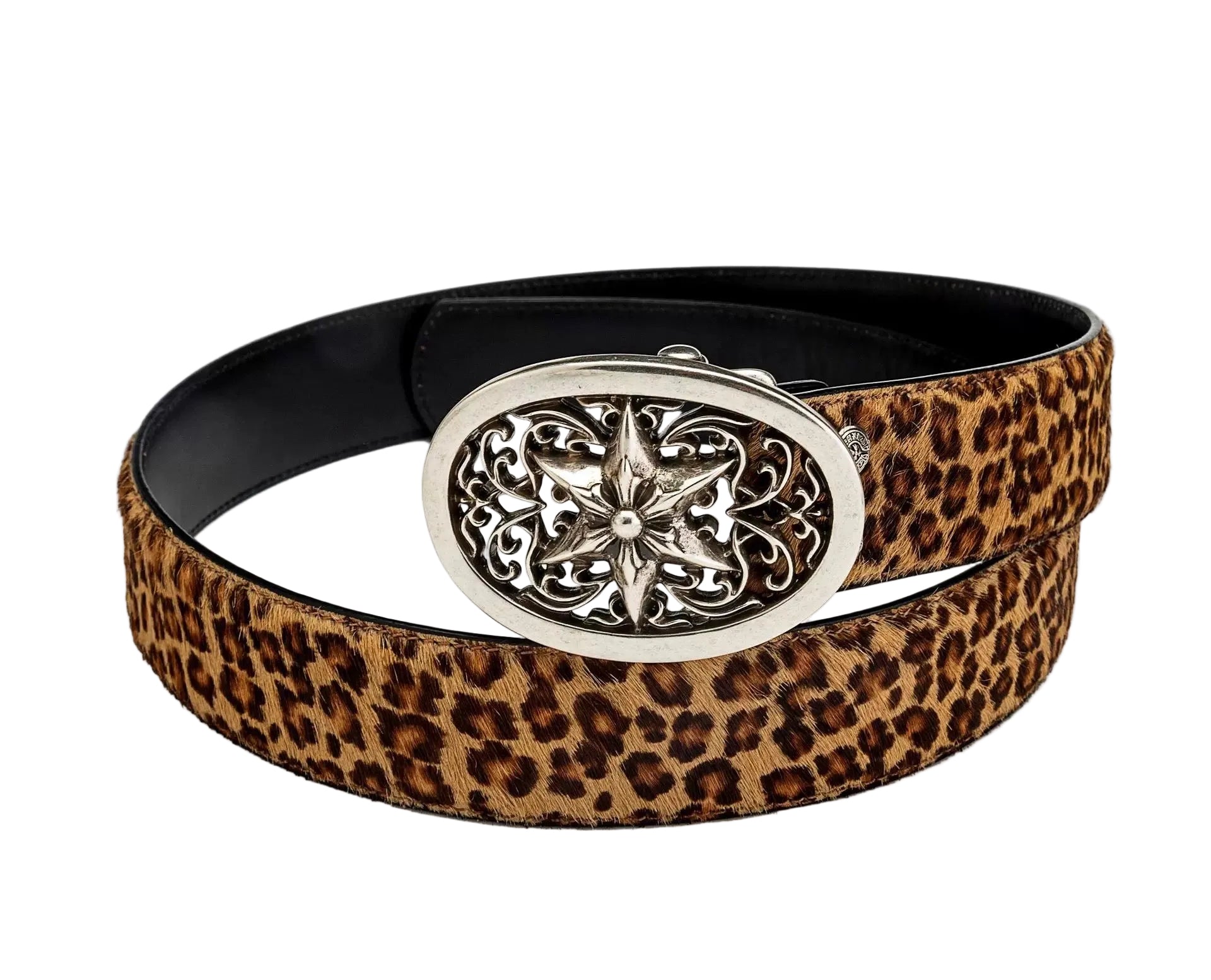 Chrome hearts oval star belt