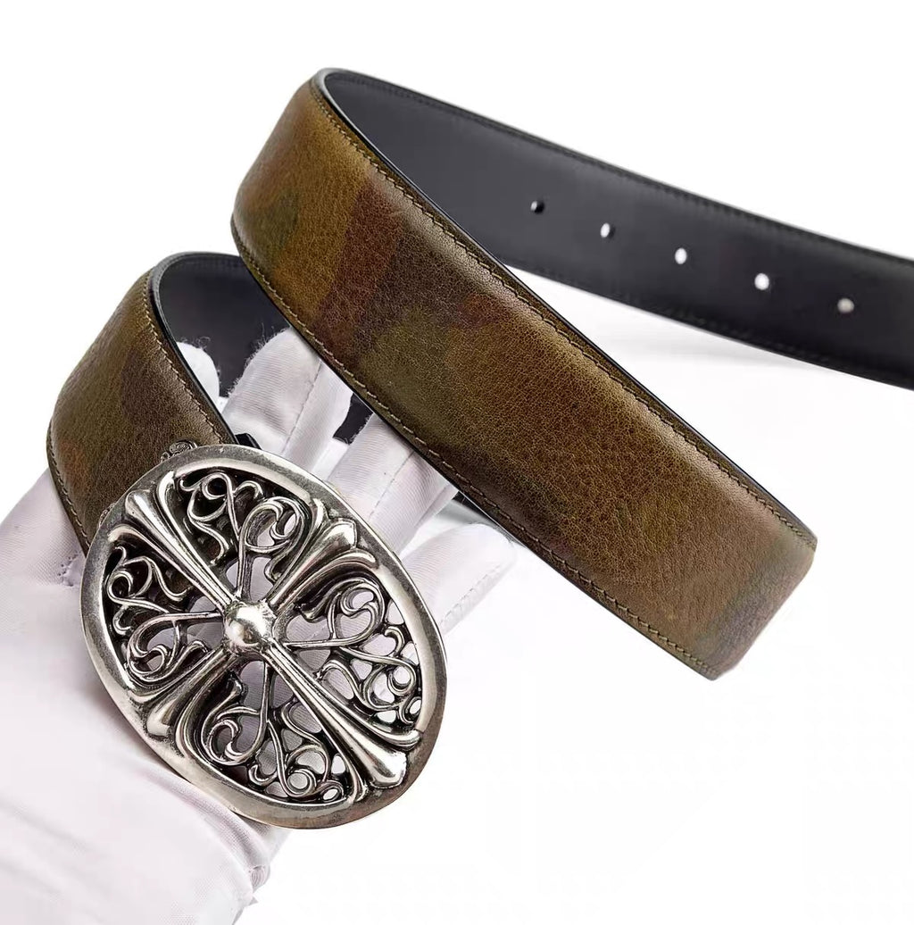 Classic Chrome hearts oval belt