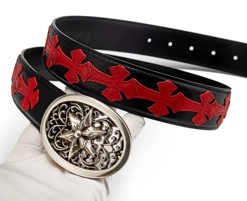 Chrome hearts oval star belt