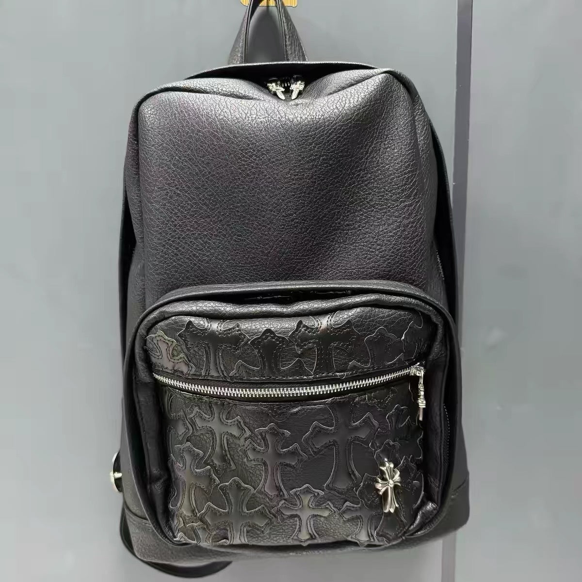 Leather chrome bag